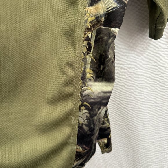 Fishouflage Men Size XL Redfish Allover Print Camo Polo Shirt - Picture 3 of 7
